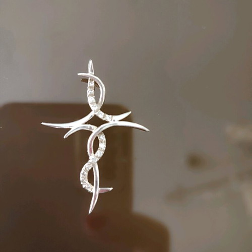 Silver cross 925 intricate new
