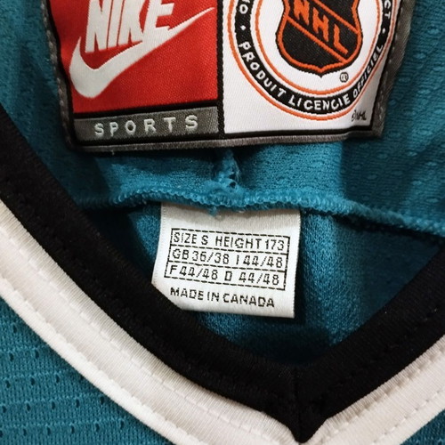 Rare Collectible Nike Vintage 90s - San Jose Sharks Authentic NHL Jersey + Bucket Hat