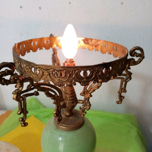 Lamp old used, height 65 cm, functional