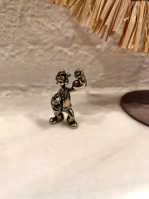 Popeye miniature new, metal bronze figure