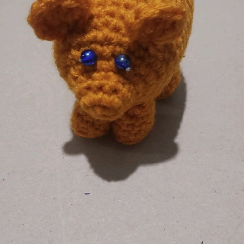 Amigurumi piglet new, crocheted