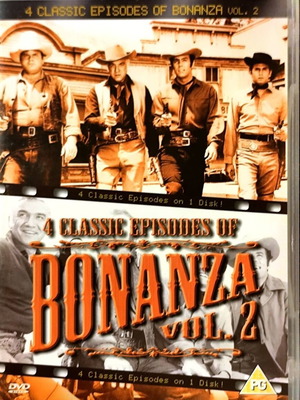 Bonanza DVD μεταχειρισμένο, 4 κλασικά επεισόδια τόμος 2, χωρίς υπότιτλους