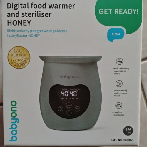Babyono Digital Food Warmer and Steriliser Honey new