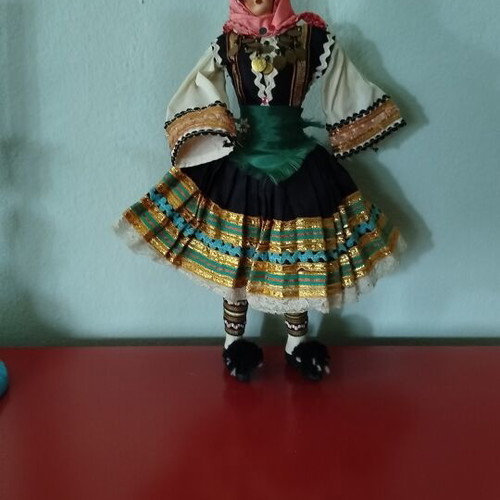 Vintage Corfiot Doll like new, traditional costume 1950s
