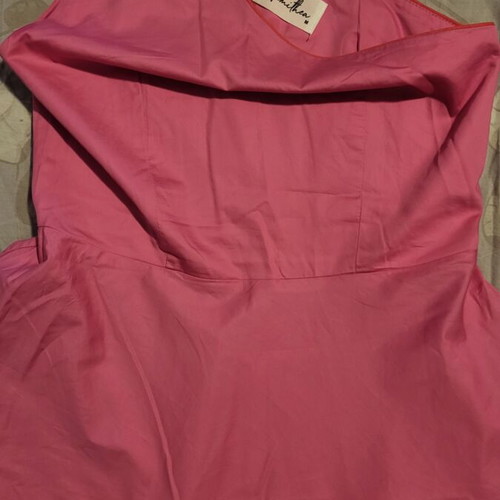 Hemithea midi dress medium one shoulder pink like new