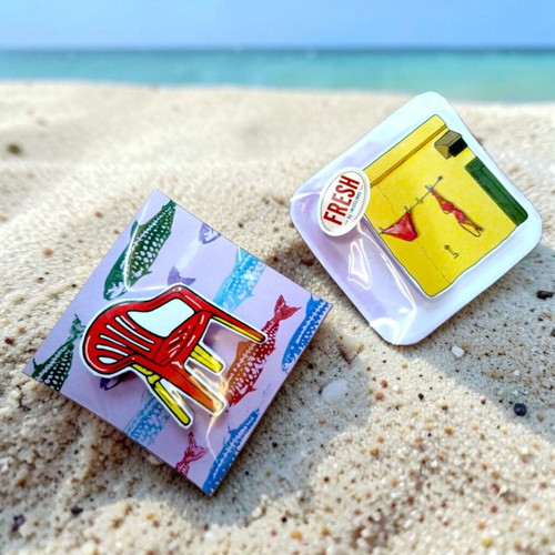 Summer magnets set of 2, new