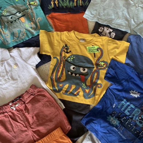 Boys' summer clothes pack 1-2 years, 33 pieces