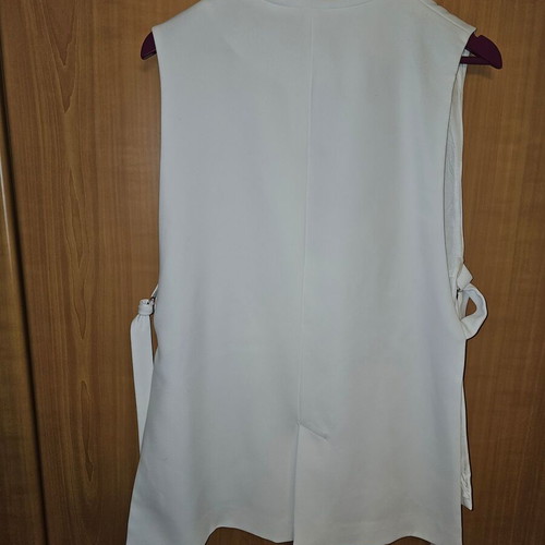 Oversized Zara vest white like new with side openings