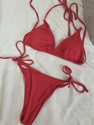 Red bikini new, size S