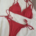 Red bikini new, size S