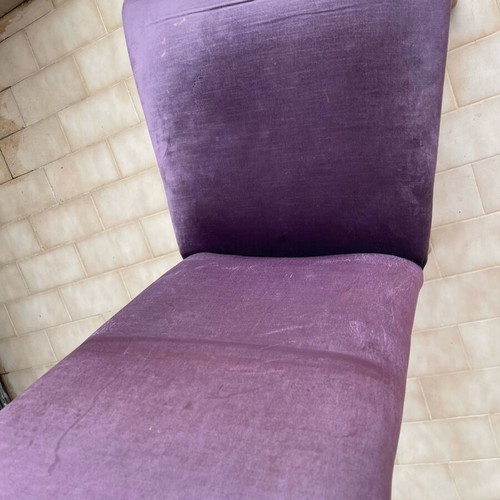 Office or dining chair used with velour fabric