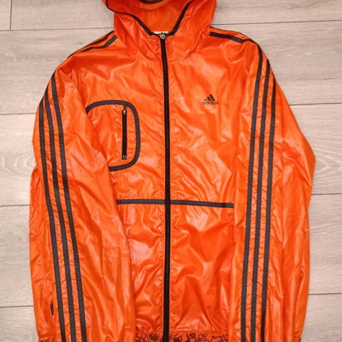 Adidas windbreaker orange size Medium like new