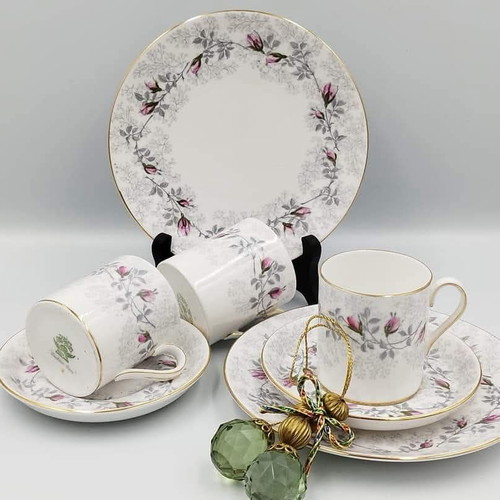 English bone china Tuskan England coffee set like new