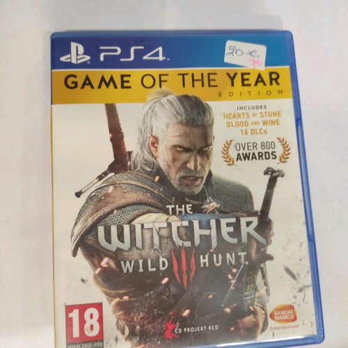 The Witcher Wild Hunt PS4 game used