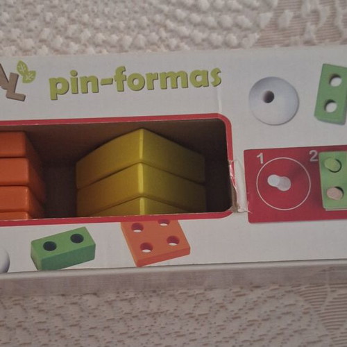 Wooden shape sorting and number matching toy like new