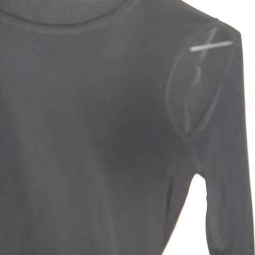 Blouse used, black with shoulder design