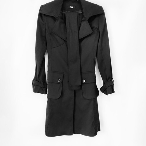 Black CAM Trench Coat size M like new
