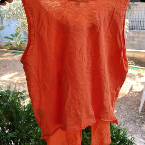 Capri Island Orange Sleeveless Top Size XXS New