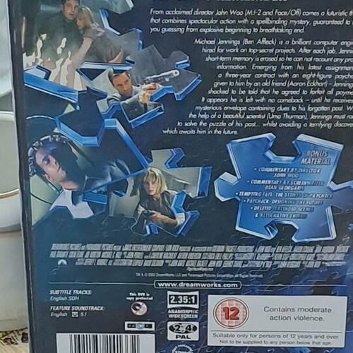 Paycheck DVD new, authentic movie
