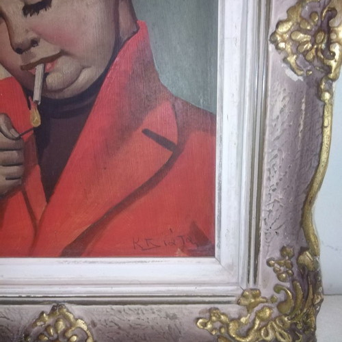 Old painting used 30x37cm