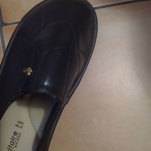 Sanitaire men's slippers size 41 like new, black and brown