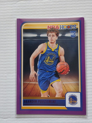Κάρτα Brandin Podziemski Purple NBA Hoops 2023-24 σαν καινούργια