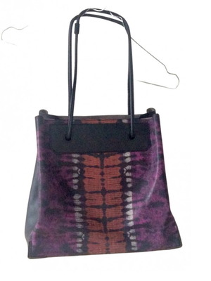 Alexander Wang leather handbag like new, black and purple