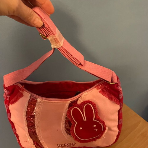 Pink Duko Star shoulder bag new with red bunny wallet