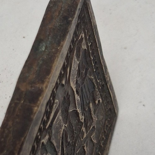 Copper Repoussé Mold Used for Silverwork Decoration