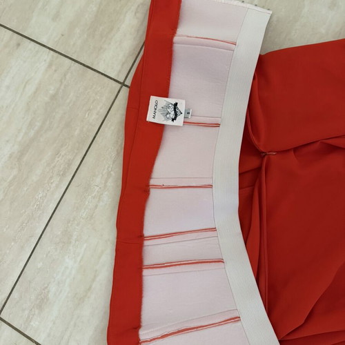 Manolo strapless jumpsuit, red, size S