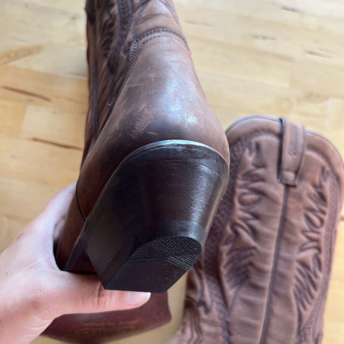 Santiago cowboy boots like new, brown, size 37.5