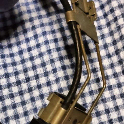 CW-292/U military headset with microphone used, WWII vintage