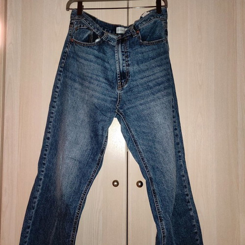 Jeans used ankle-length straight fit size 40
