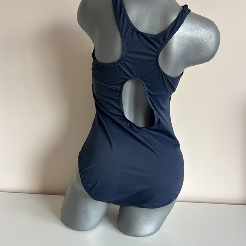 One-piece swimsuit size L new, blue and yellow