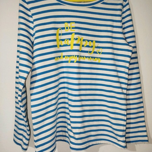 Blouse like new, sizes L and XL, white and turquoise