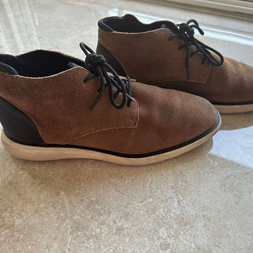 Massimo Dutti men's suede shoes size 41, like new, brown
