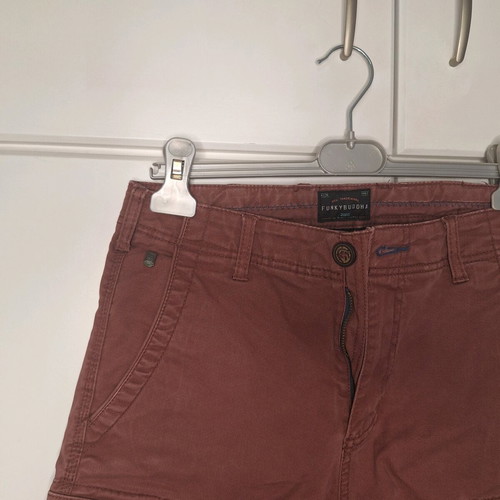 Funky Buddha men's bermuda shorts like new, red, size S