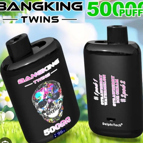 Bang King Twins 50000 Puffs new, dual flavor 56ml disposable vape