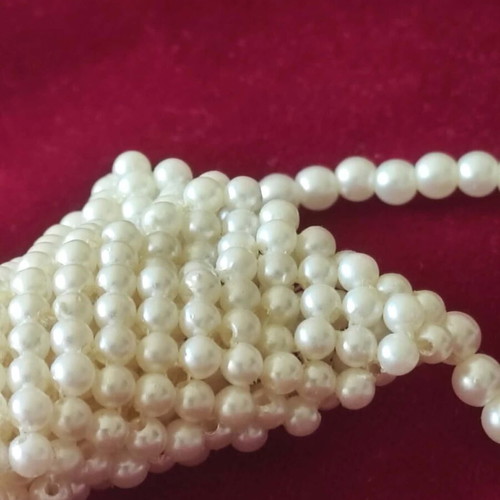 Handmade women's ties, pearl necklace tie and satin lace tie