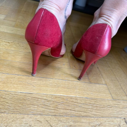 Zara red heels used size 39