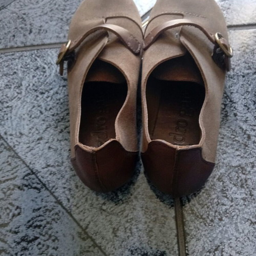 Pedro Garcia leather ballerina shoes like new, size 39, beige brown