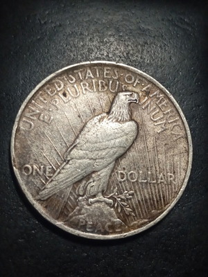Peace Dollar 1923 silver coin, United States
