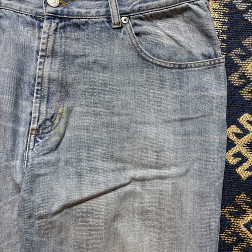 Only And Sons baggy jeans men's used, size L, blue turquoise