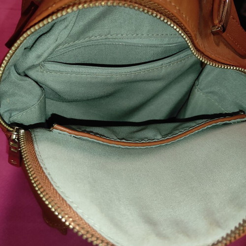 Diana & Co Firenze backpack shoulder bag like new, brown and gold