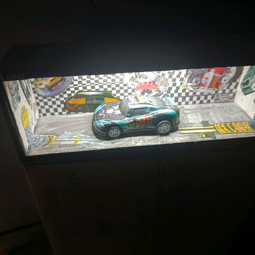 Table lamp made to order with 18 hidden LED lights