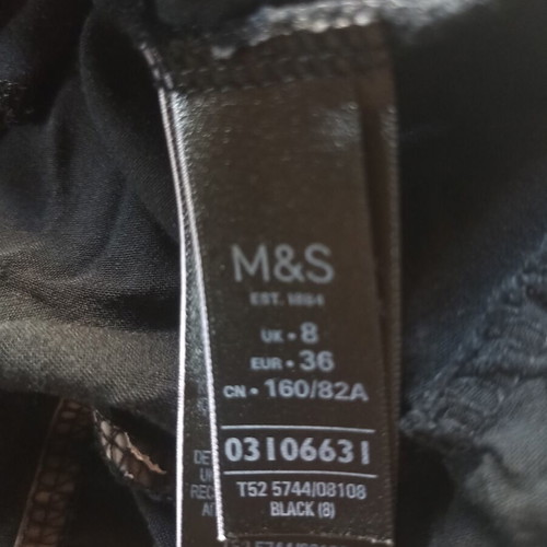 Marks and Spencer black dress like new, lightweight viscose