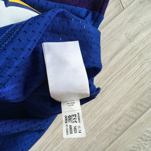 Adidas Denver Nuggets Dikembe Mutombo #55 Hardwood Jersey Shirt 2014 like new
