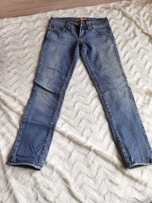 Galliano women's jeans like new, pale blue, cotton, sizes M and S