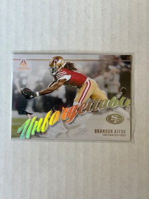 2024 Panini Luminance Football Brandon Aiyuk Unforgettable κάρτα καινούργια