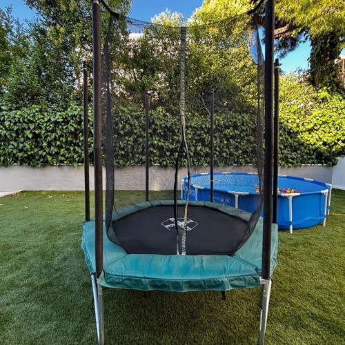 Hexagonal 240 Trampoline used, good condition